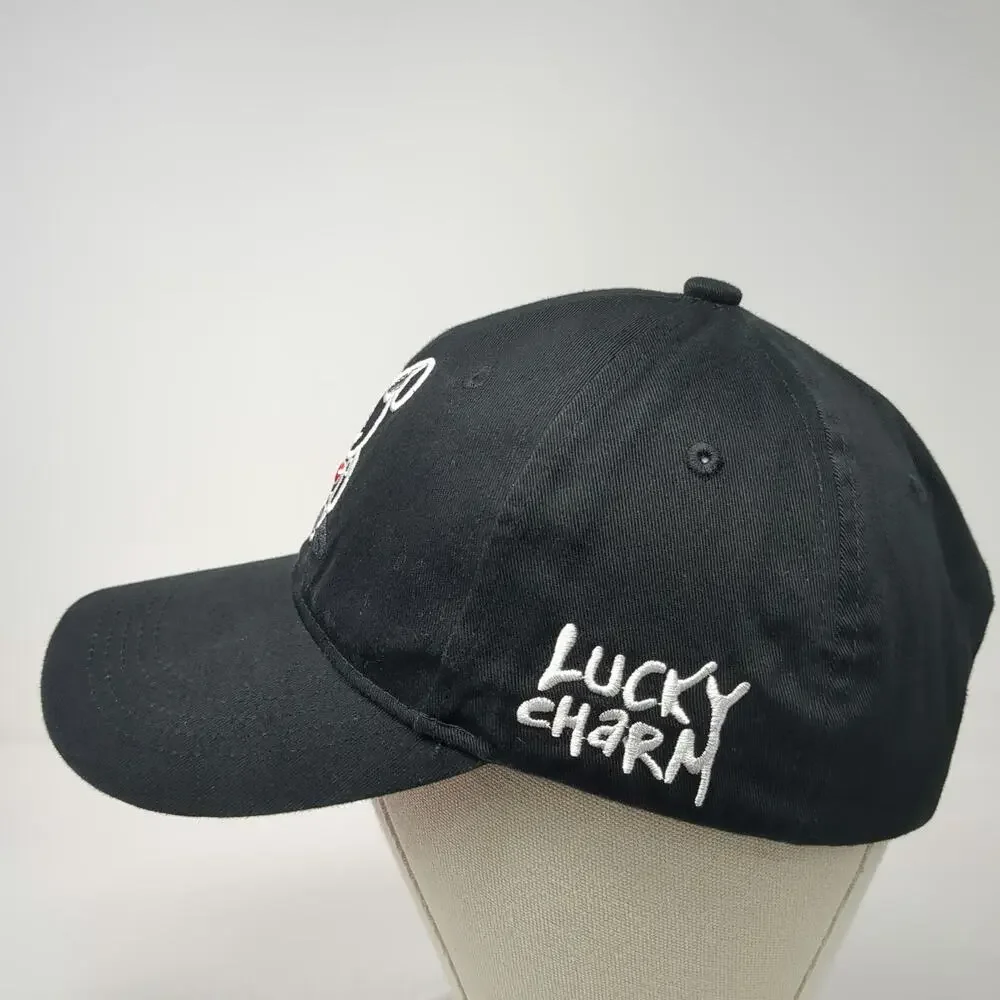 BKYS Baseball Cap Hat Black One Size Lucky Charm Rabbit Red Underbrim Graphic